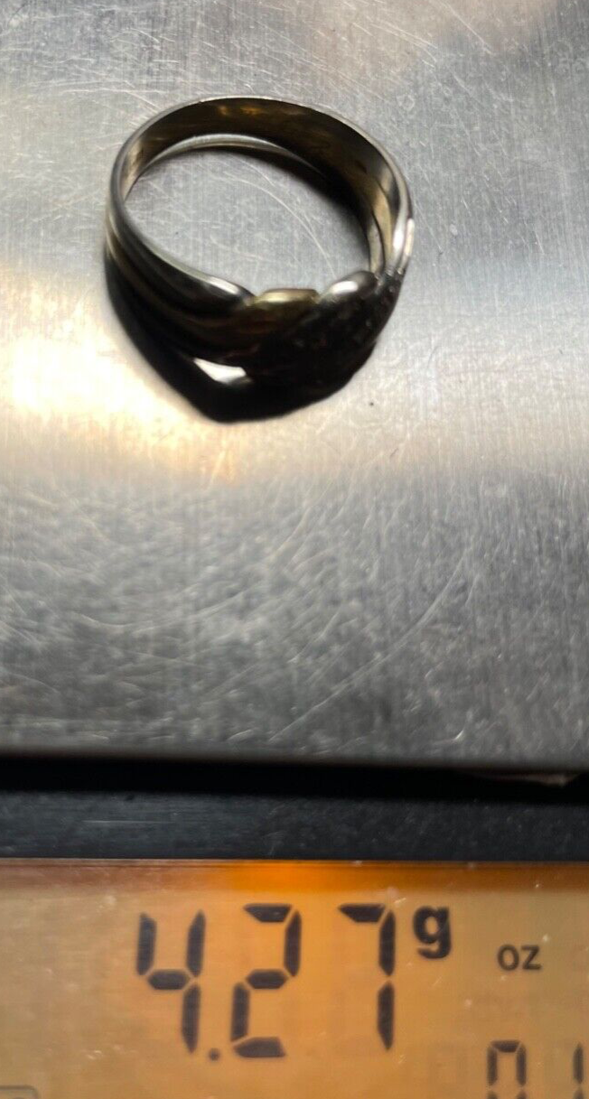 Solider aparter 585 Gold 14 K bicolor Ring 12 Diamanten Juwelier RG 53 4,27 Gr.7