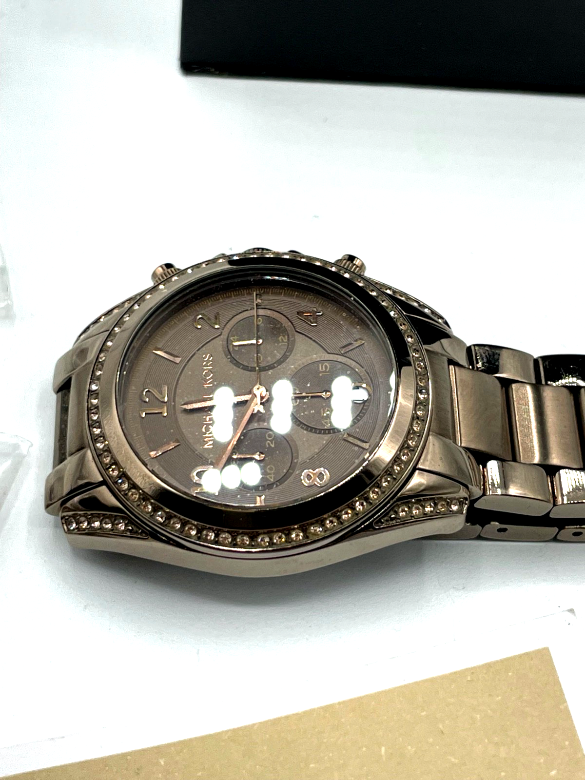 Michael Kors Damen Uhr Original Box + Papiere Bronze farbig 1A gepflegt !!!!!3