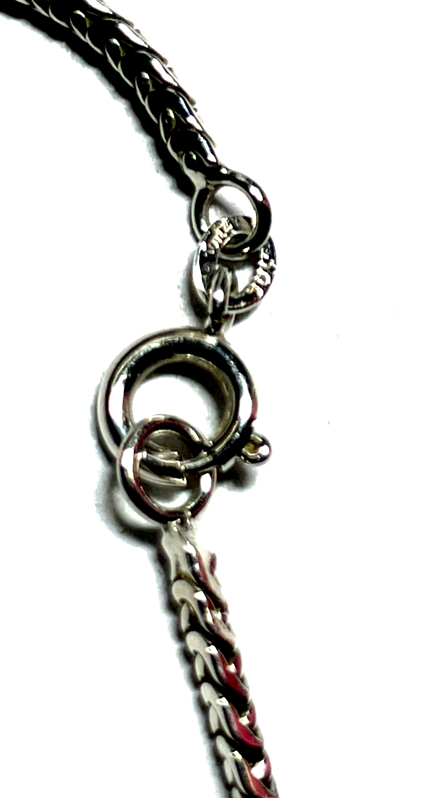 585 Gold 14 K Gold Weißgold Fuchsschwanz Collier L42,5cm B2mm Juwelier Qualität3