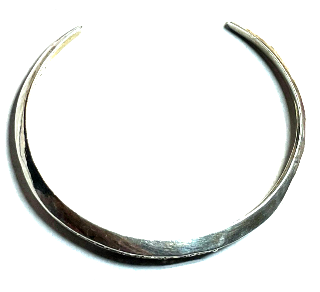 Solide 925 Silber Armreif Armspange mit 13 funkelnden Zirkonia 56 x 48 Ø gepfl.4