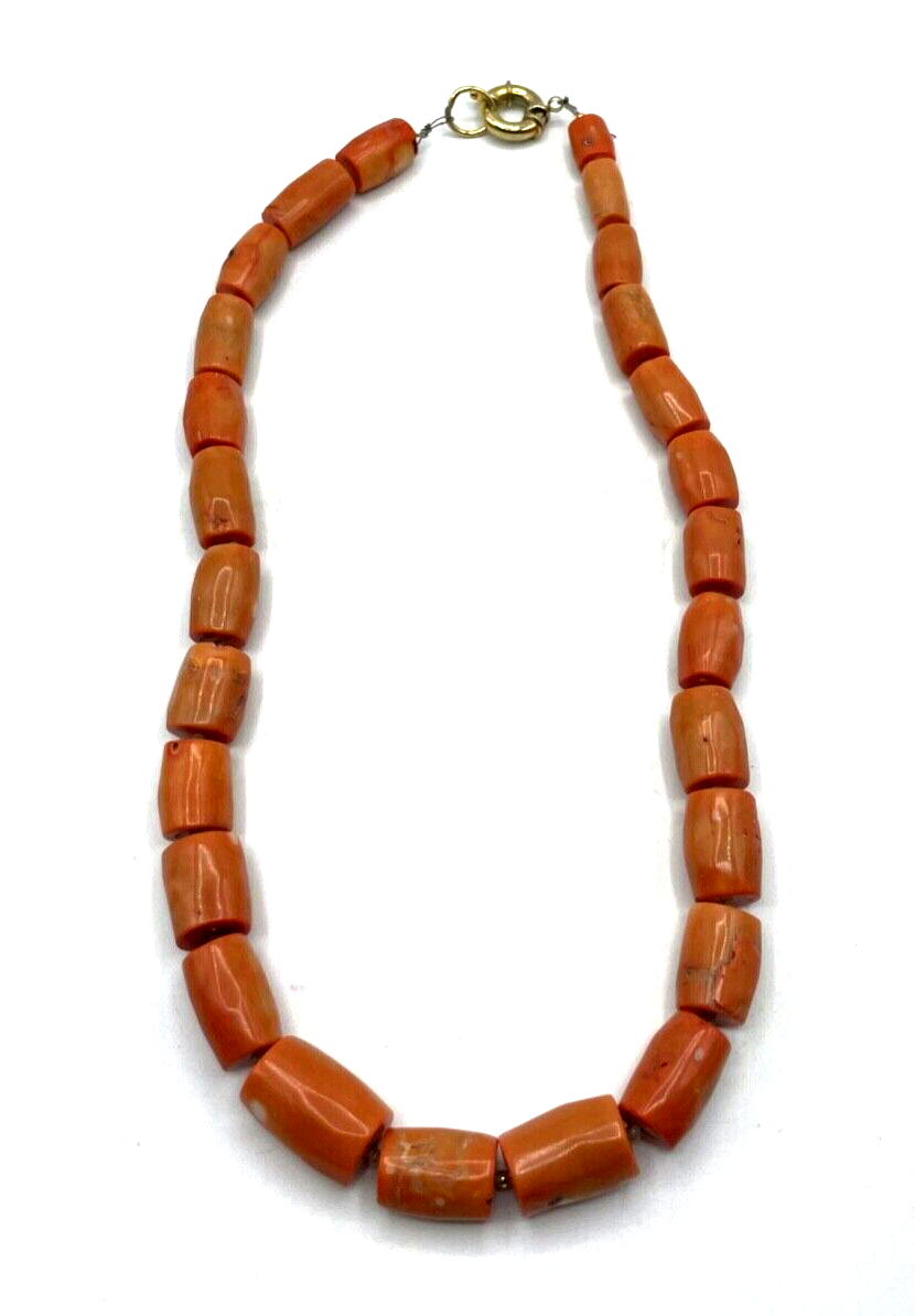 Mega Korallen Kette Statement Kette Koralle Lachs farb. im Verlauf L 70cm5