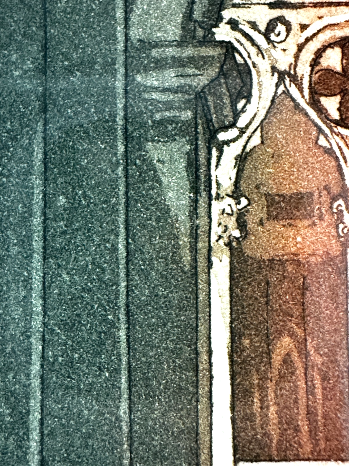 Cadore  - 1991 Aquatinta Radierung P/A signiert – Architektur Arkaden – gerahmt6