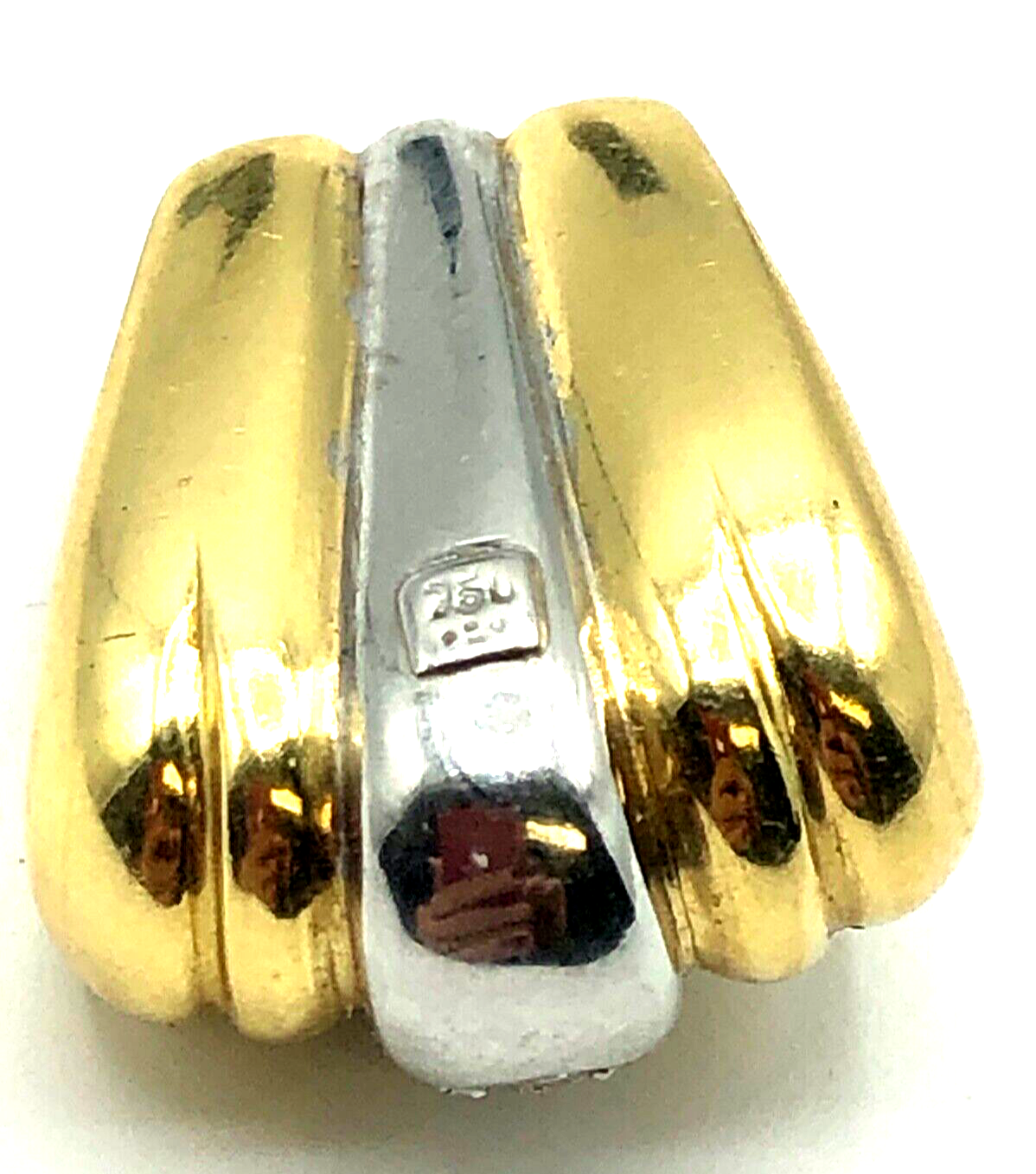 Massiv 750 Gold 18 K Gold Gleiter Schieber Anhänger 0,4 Brillant Juwelier Unikat8