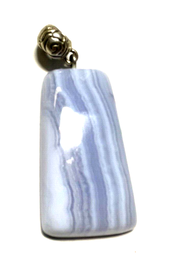 Ethno Silber Anhänger Handarbeit Chalzedon Amulett L 53 mm unisex2