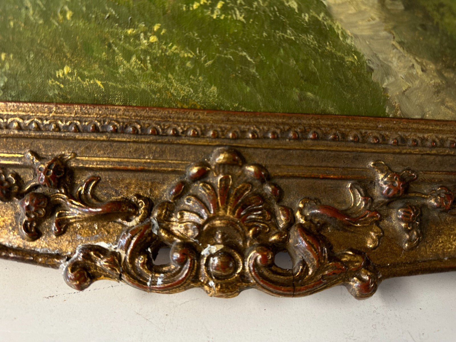 Öl auf auf Leinwand - Tiroler Hof mit wilden Kaiser - Meyer München - signiert12