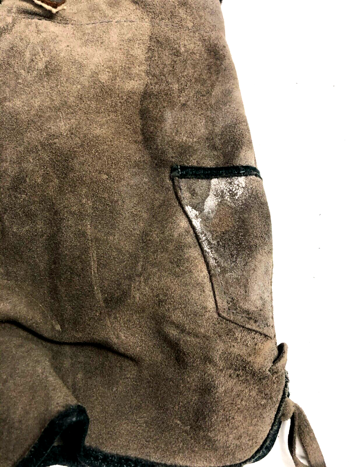 Vintage Knaben Lederhose gebraucht rustikal auch hübsche Deko Handarbeit s. Text8
