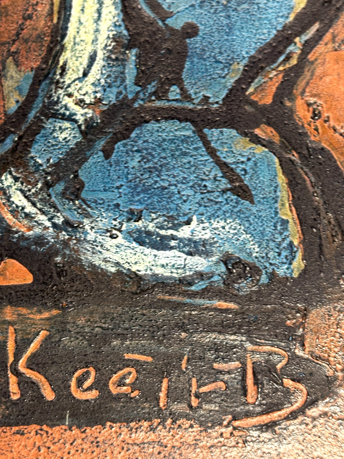 Bohumil Samuel Kečíř – Stillleben in pastoser Malweise - Öl auf Karton - Sign.6