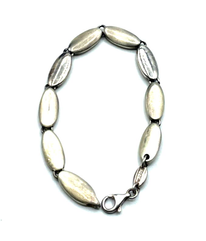 Massives Fossil Armband 925 Sterling Silber L 17,5 B 8 mm 25,45 Gramm unisex3