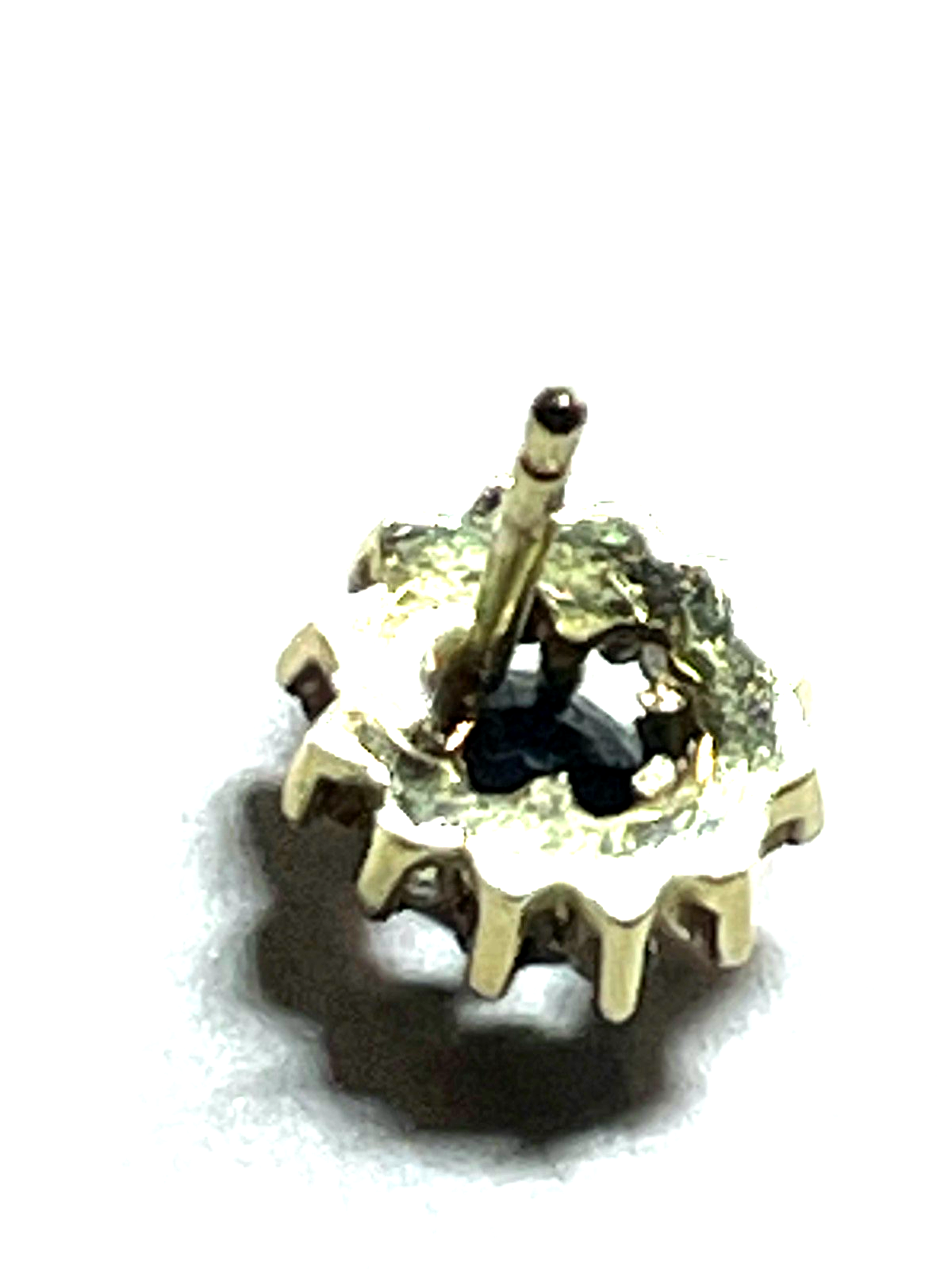 Edle 585 Gold 14 K Ohrstecker Saphir Brillant Halo 0,48 ct. Juwelier Qualität10