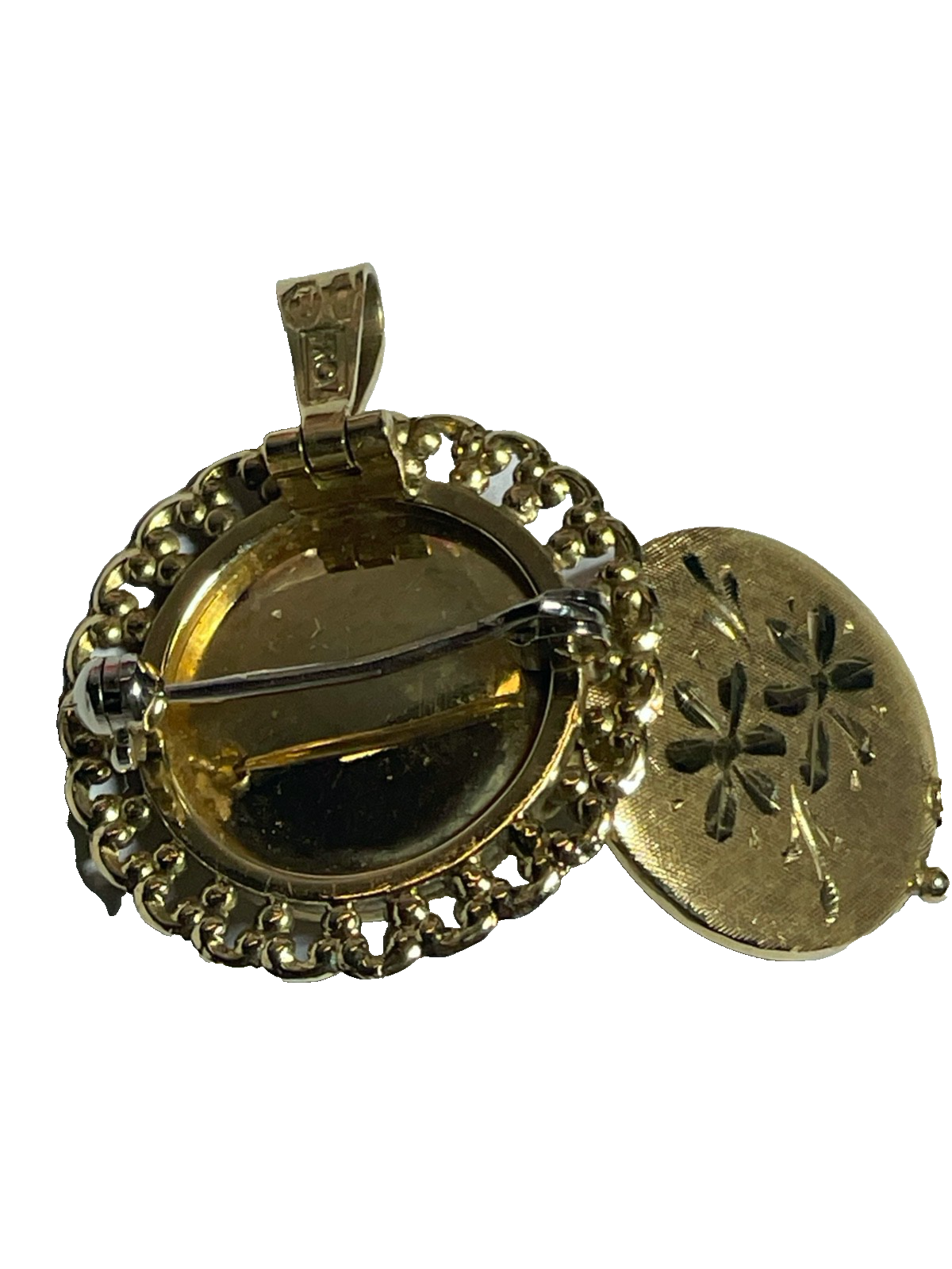 750 Gold 18 K variabel Medaillon Anhänger Brosche solide Juwelier Qualität7
