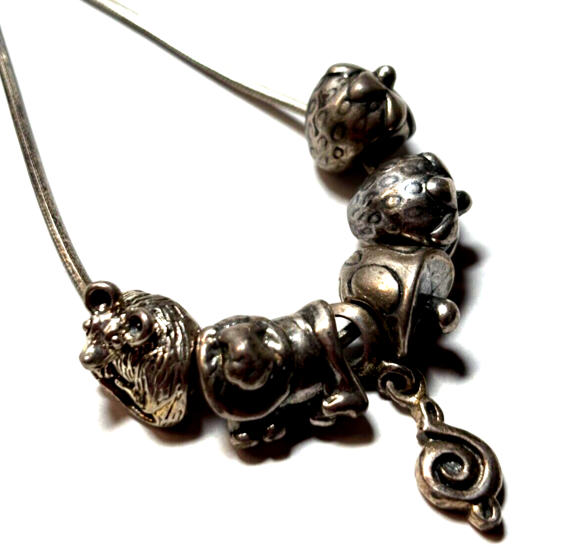 6 verschiedene 925 Silber Beads Charm Anhänger Silberanhänger gemischt neu4