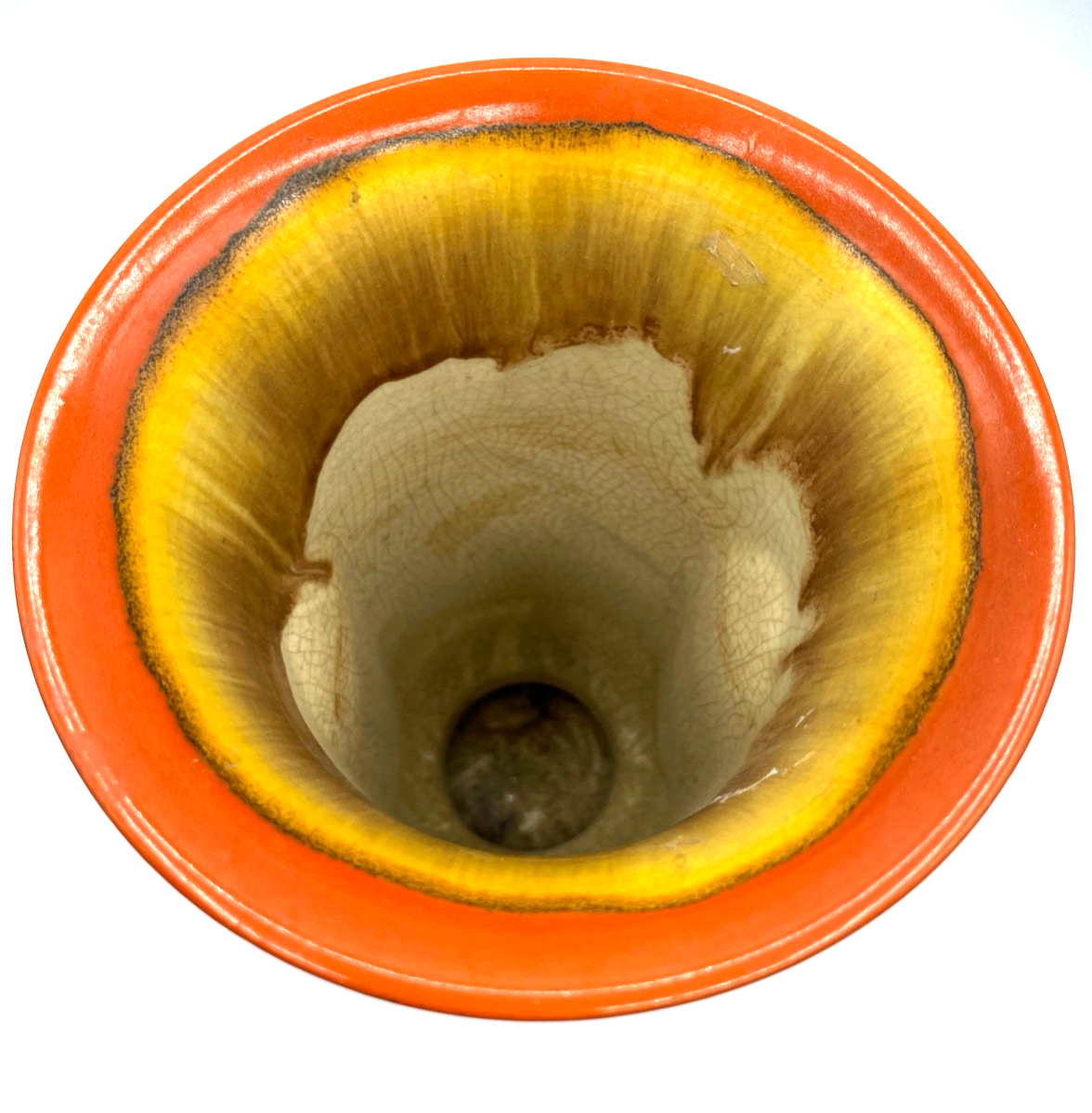 Art Déco Dümler & Breiden Keramik Vase Uran Laufglasur H 23 cm Topzustand 30erJ1