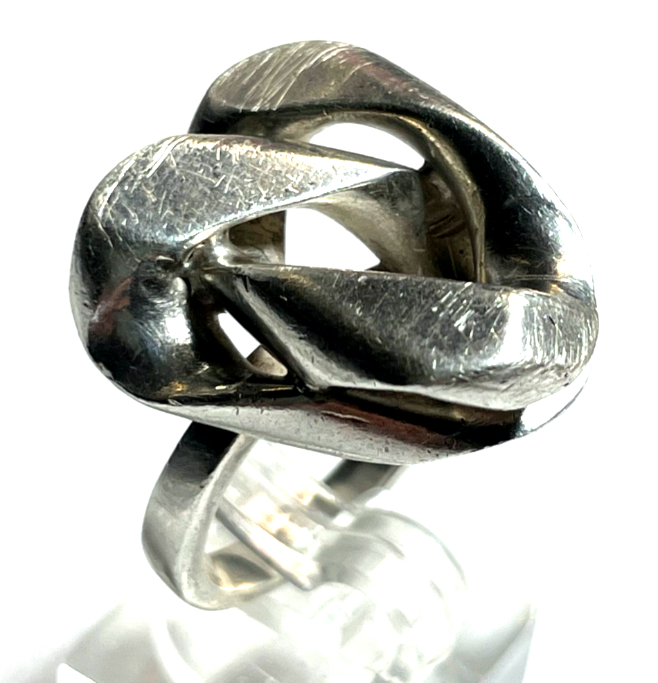 Massiver 925 Silber Ring Panzerkette Glied Unikat Silberschmied unisex RG 540