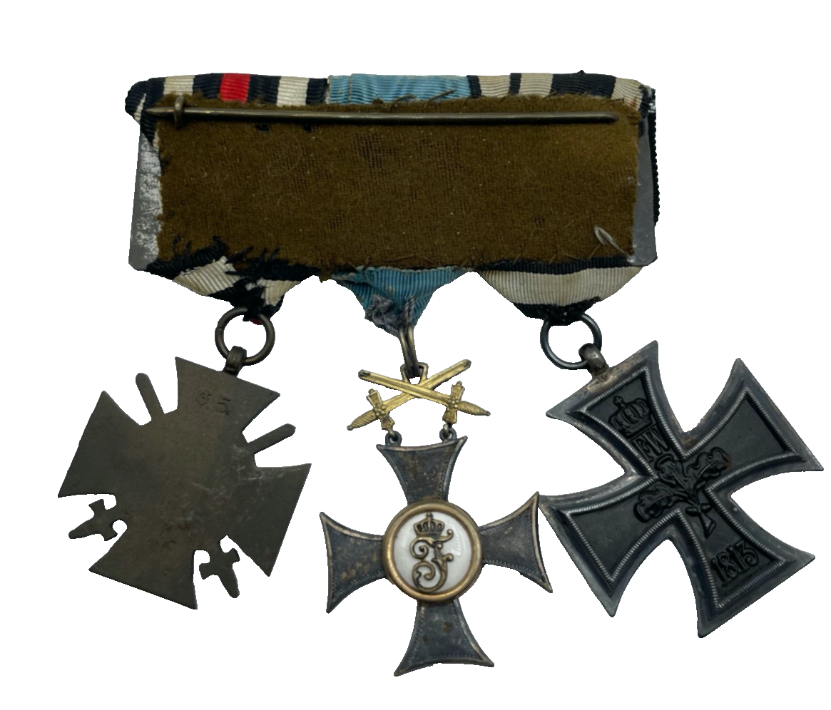 WK I Ordensspange 3 Auszeichnungen Friedrichs-Orden Ritterkreuz 2. Klasse etc.5