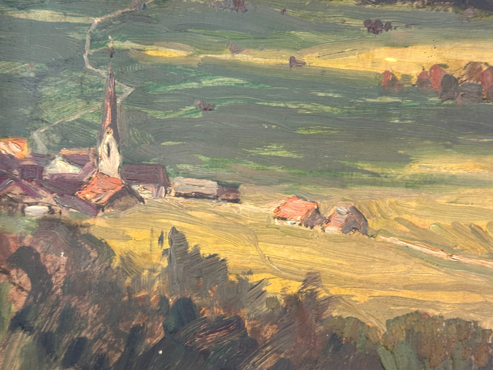 Max Werner (1928) - Ölbild Alpenlandschaft - signiert - Tirol Bayern - Öl auf Pl4