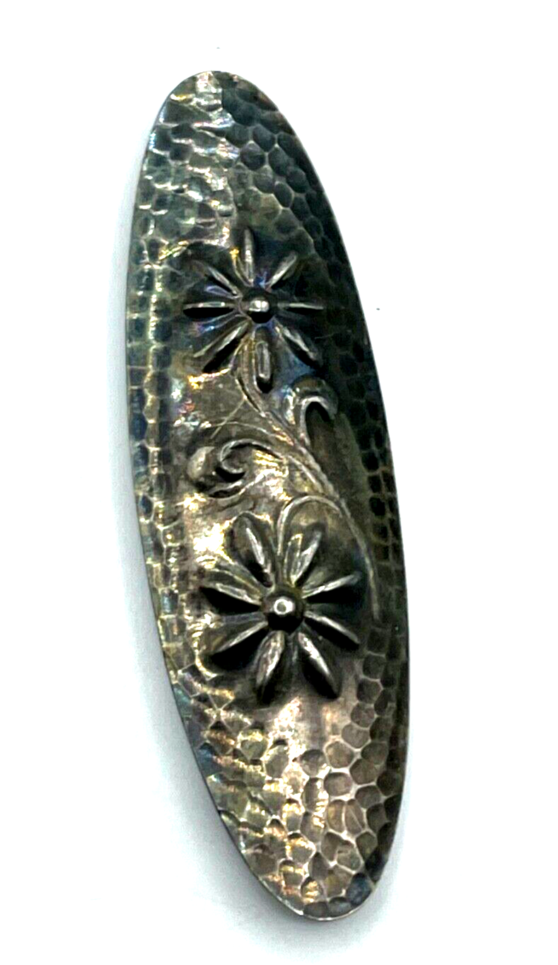 Antik 800 Silber Brosche Anstecknadel Carl Dillenius Handarbeit sign.3