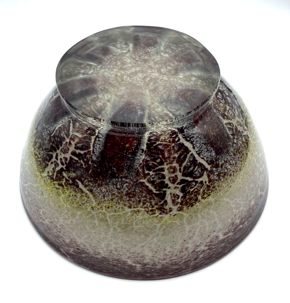 Antik IKORA Glas WMF Schale ungewöhnliche Form 1A Zustand Ø 25 cm H 12,5 cm5
