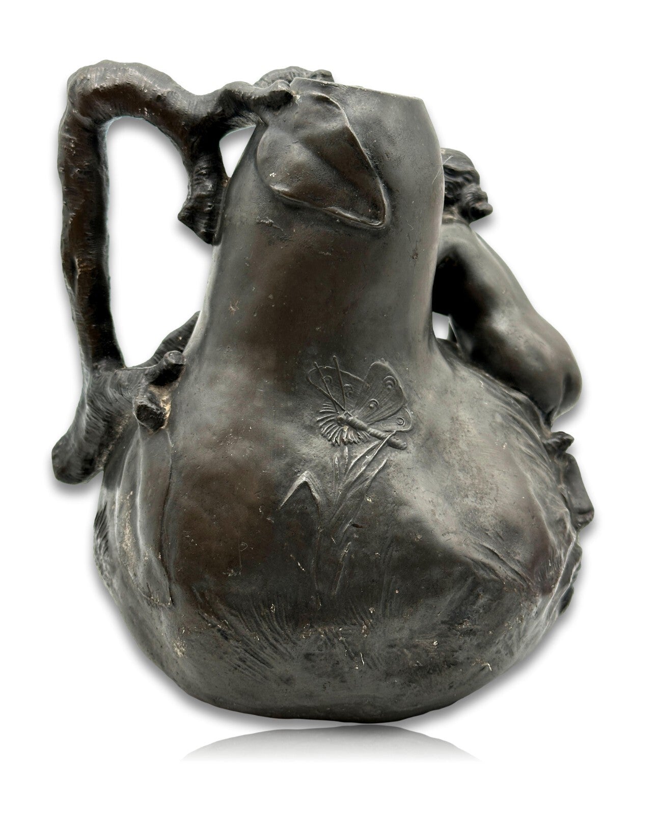 Jean Garnier 1853-1930 - Art Nouveau Jugendstil Vase um 1900 - weiblicher Akt4