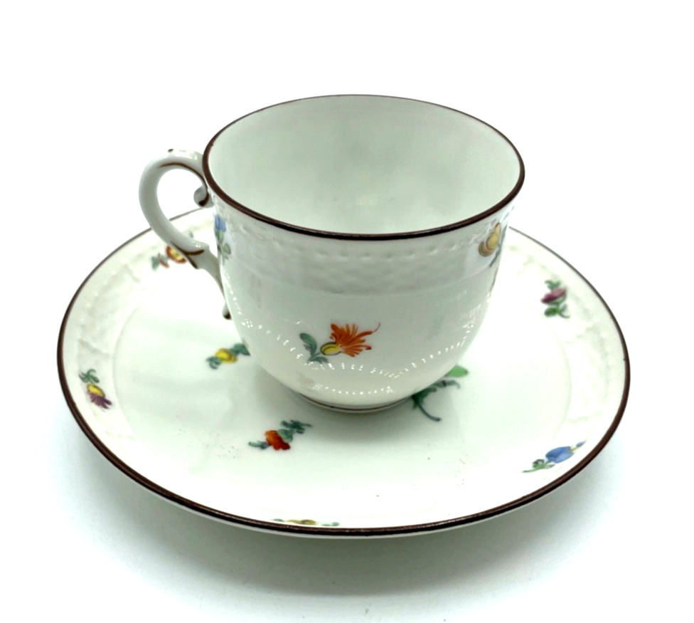 Antik Nymphenburg Porzellan Gedeck 2 tlg. Sammeltasse Mokkatasse  Espressotasse3