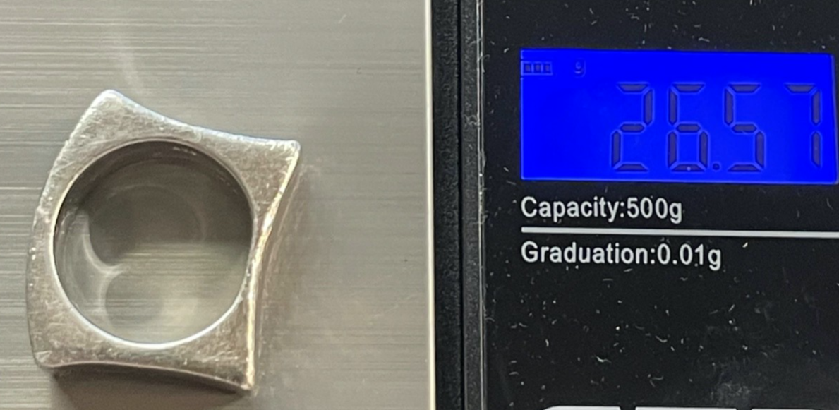 26,57 Gramm Jette Joop Europe schwerer Statement Ring 925 Silber Ø 17,5 mm RG 554