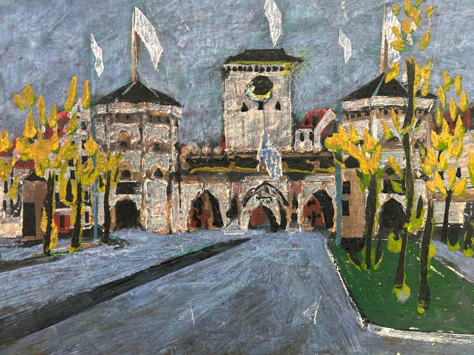 Stevan/Stefan Vukmanovic - Das Isartor, München – Öl auf Hartfaser - signiert2