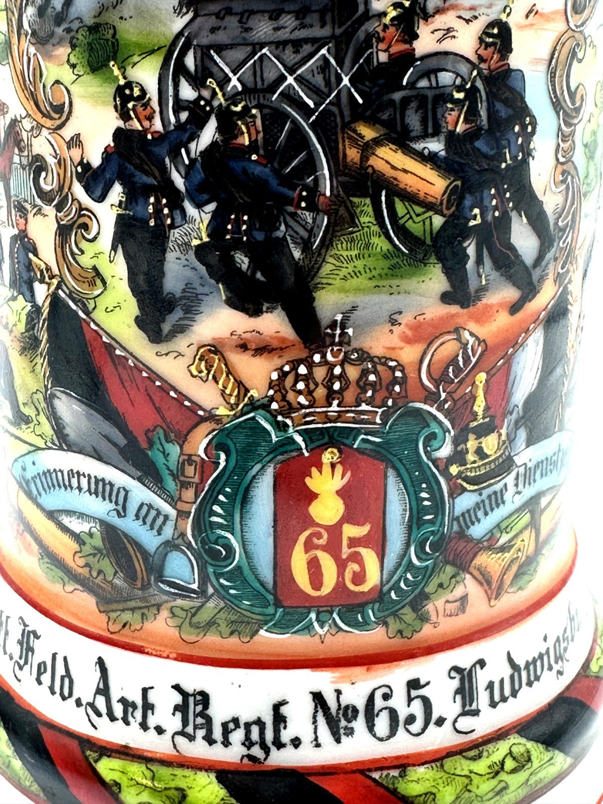 Reservistenkrug Württemberg FA-Regt. Nr. 65 Ludwigsburg 1906–08 – Kanonier8