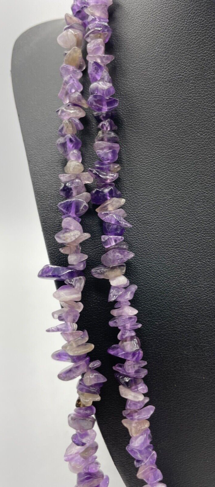 RODIER Mode Label natürliche Amethyst Kette Edelstein Splitterkette mehrreihig3