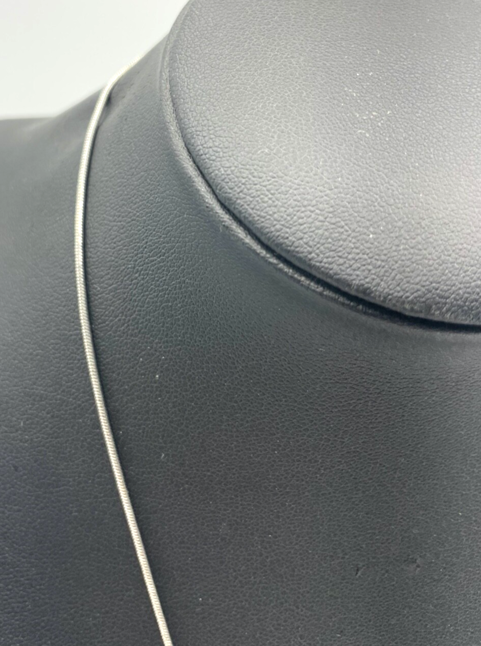 925 Silber Schlangenkette + Herz Anhänger Perlmutt Einlage wunderschön gepflegt3