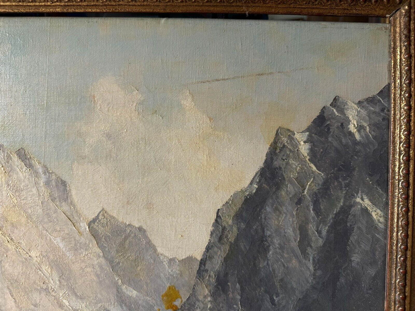 Öl auf auf Leinwand - Tiroler Hof mit wilden Kaiser - Meyer München - signiert13