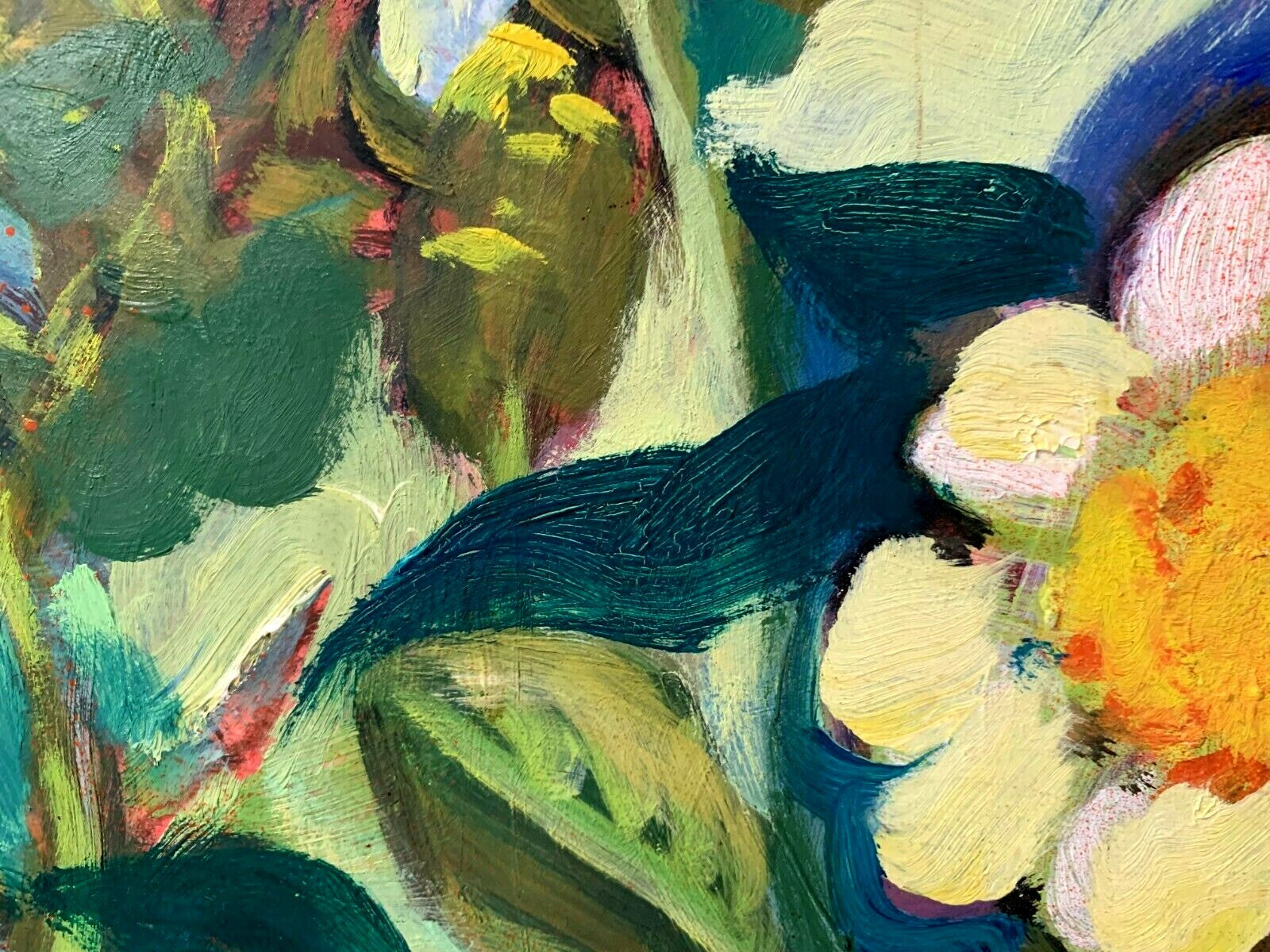 Margret Hofheinz-Döring - Blumen im Park - Öl auf Karton - 1968 - signiert5