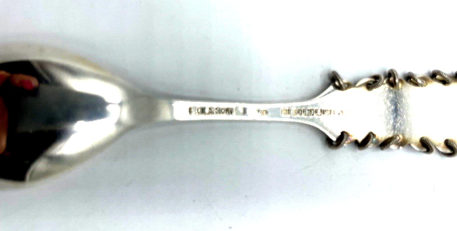 Vintage Fritz Olsson Löffel Silber Bolidensilver Samen Motiv Silver Spoon Sweden3