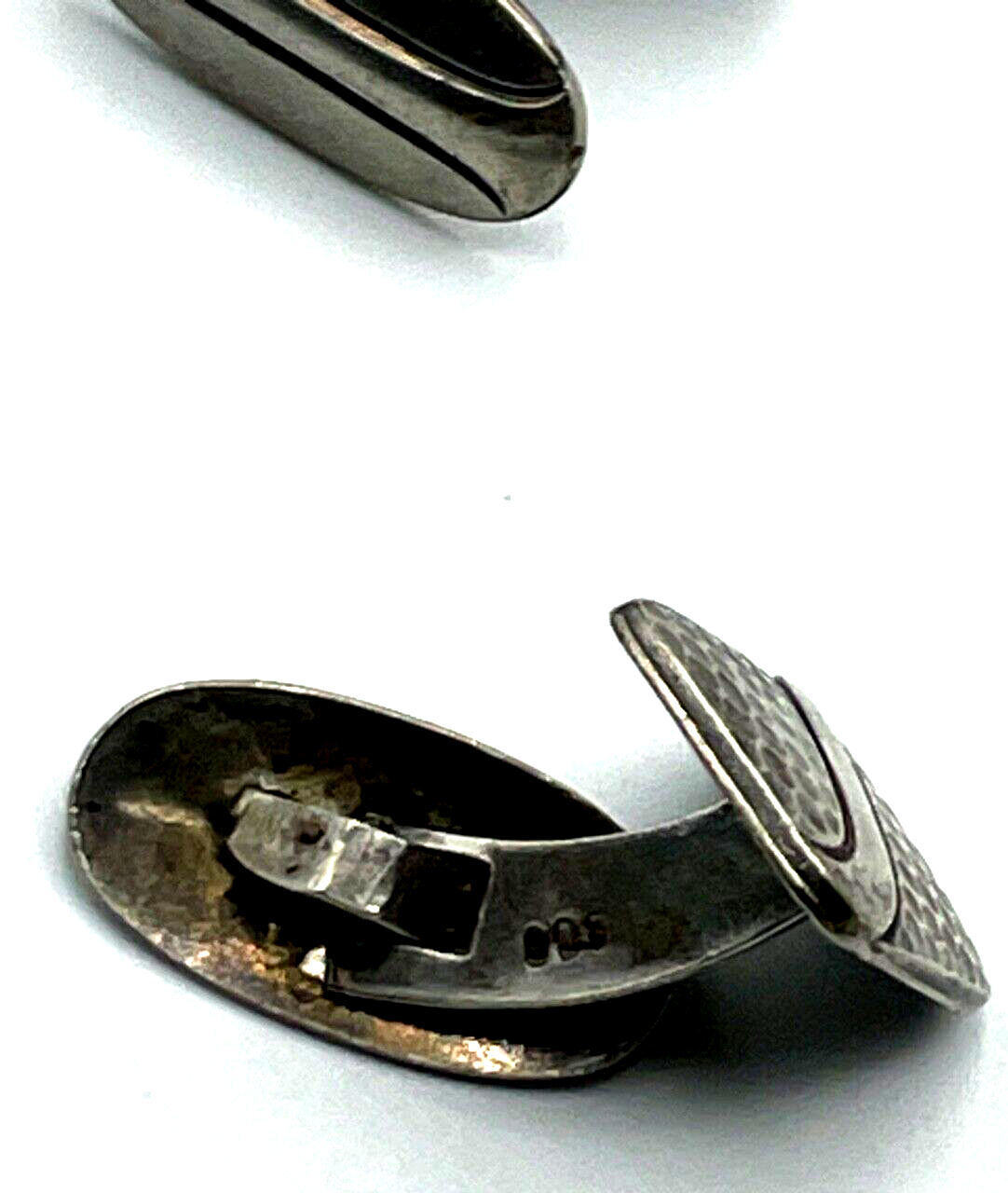 Vintage 800 Silber Manschettenknöpfe 30er Jahre gepflegt Art Déco Ära2