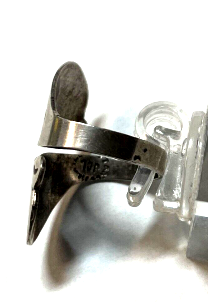 925 Silber Ring Taxco Mexiko Edelstein Mosaik Inlay Ø 17 mm RG 53 Handarbeit5