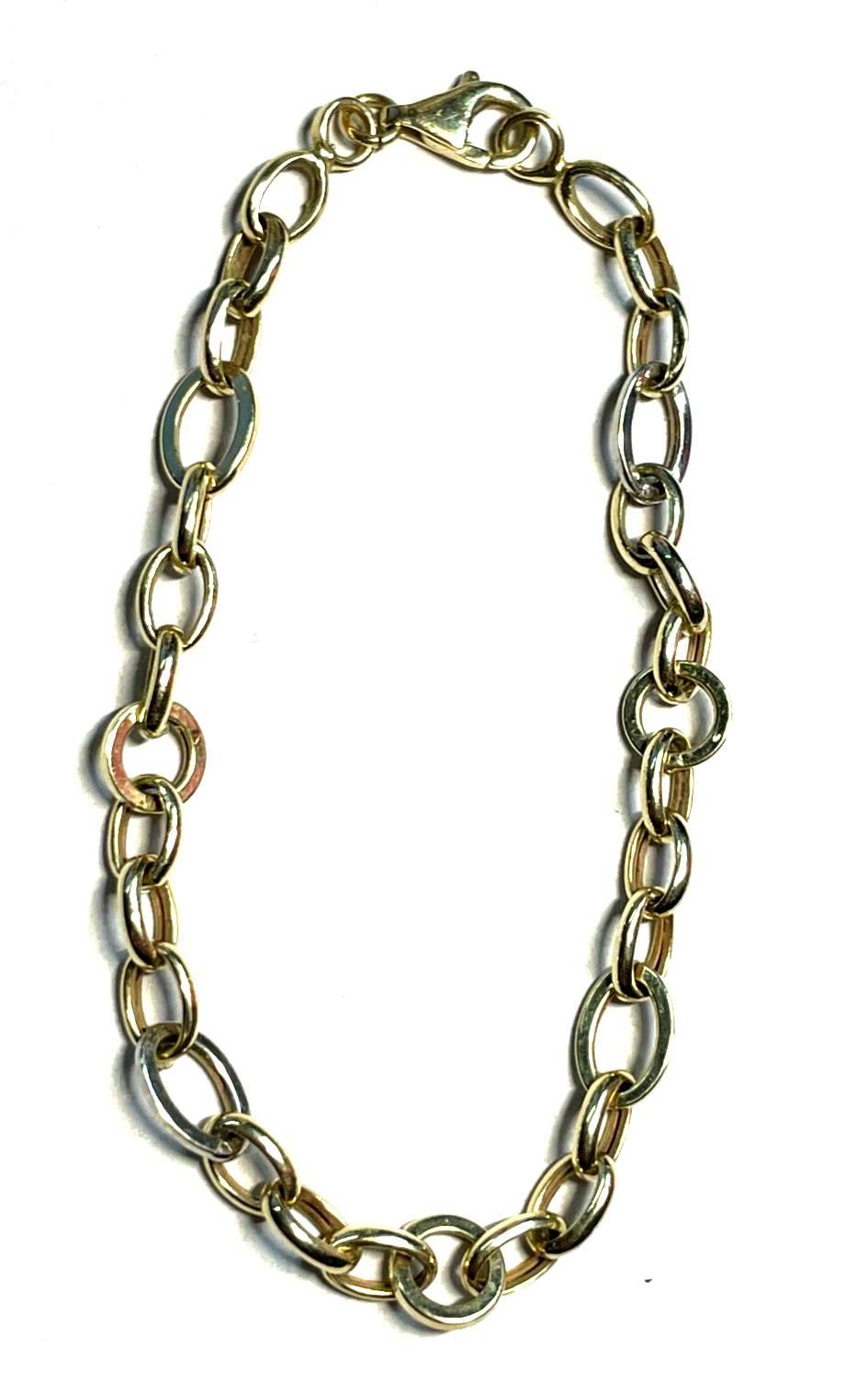 585 Gold 14 K Gold Armband Armkette Bettelarmband Basis L 20 cm B 6 mm0