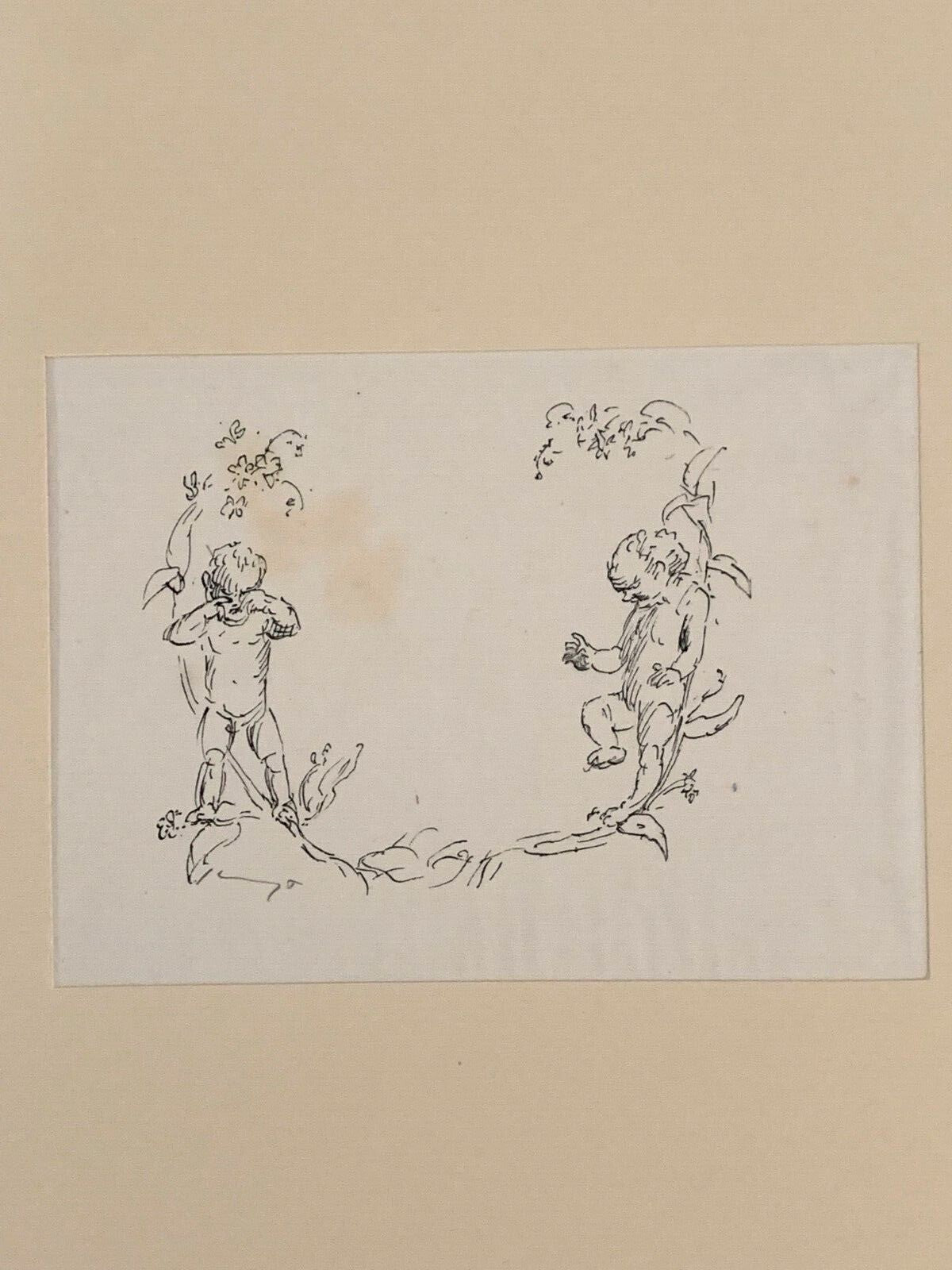 Max Slevogt 1868-1932 - Lithographie - Szenische Illustration - signiert 2
