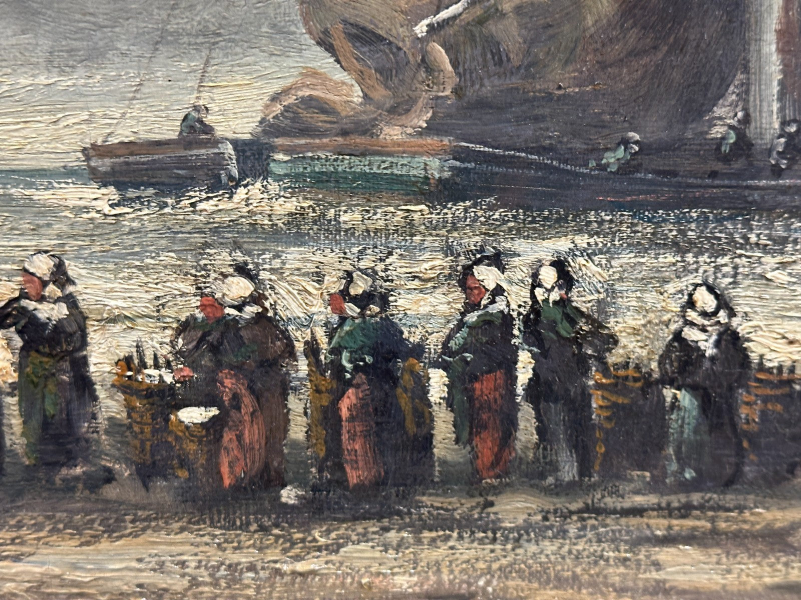 Niederländische Schule um 1900 – Fischerboote im Seegang - nach Hendrik W Mesdag5