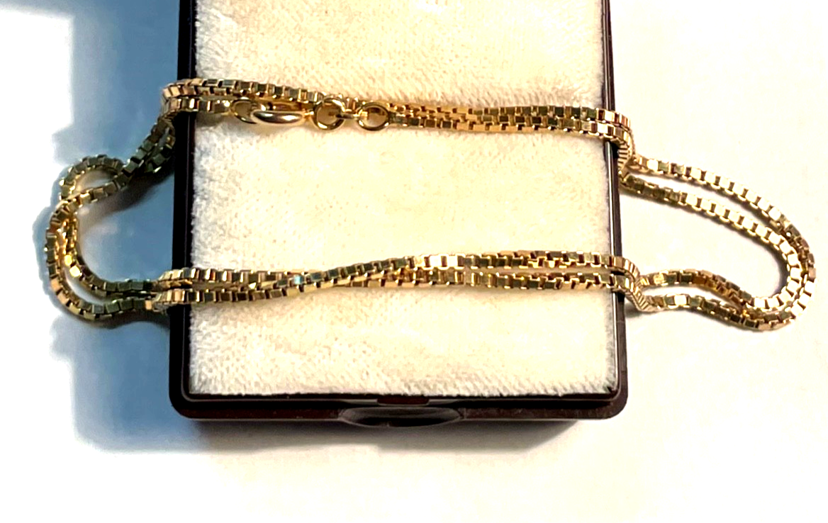 Solide FBM 333 Gold 8 K Halskette Venezianer Kette Juwelier L 45cm B 2 mm unisex1