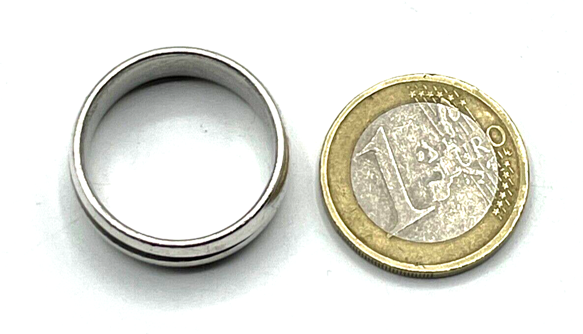 Viventy Bernd Berger 925 Silber Ring Bandring Ø 20 mm RG 63 Handarbeit B 8 mm6