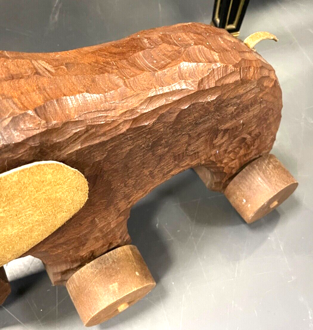Gr. 70erJ Nachziehspielzeug Elefant Kinder Nachziehtier Holzspielzeug massiv6