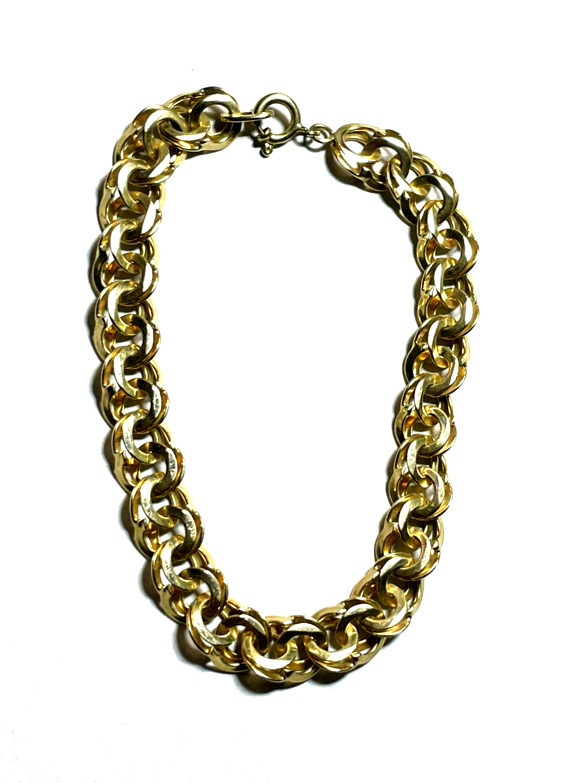 333 Gold 8 K Gelbgold Armband Garibaldi Dekor L 18,5 cm B 8 mm sehr gepflegt3