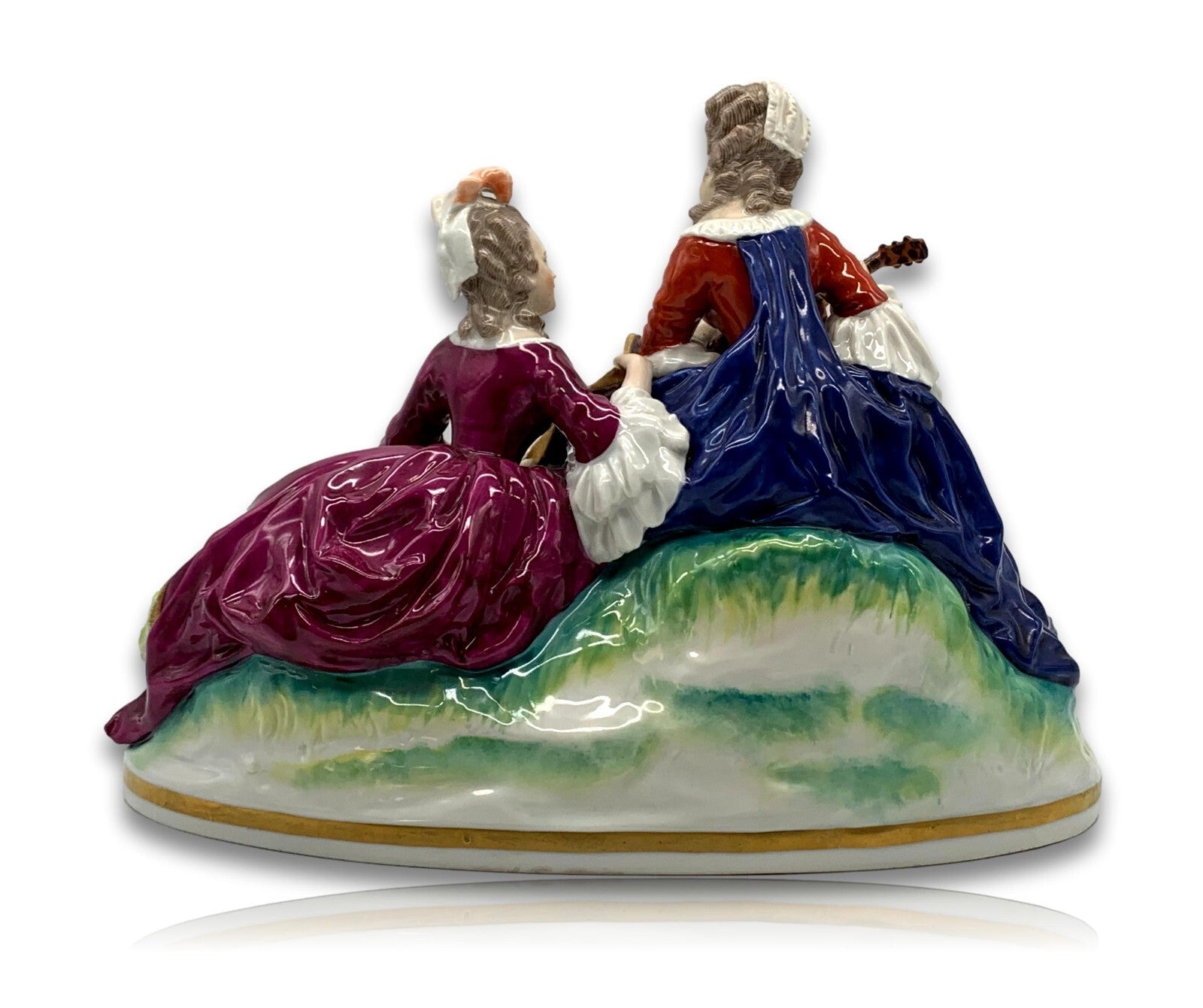 Ernst Bohne & Söhne Rudolstadt - Figurengruppe - Porzellan - Handarbeit  Rokoko3