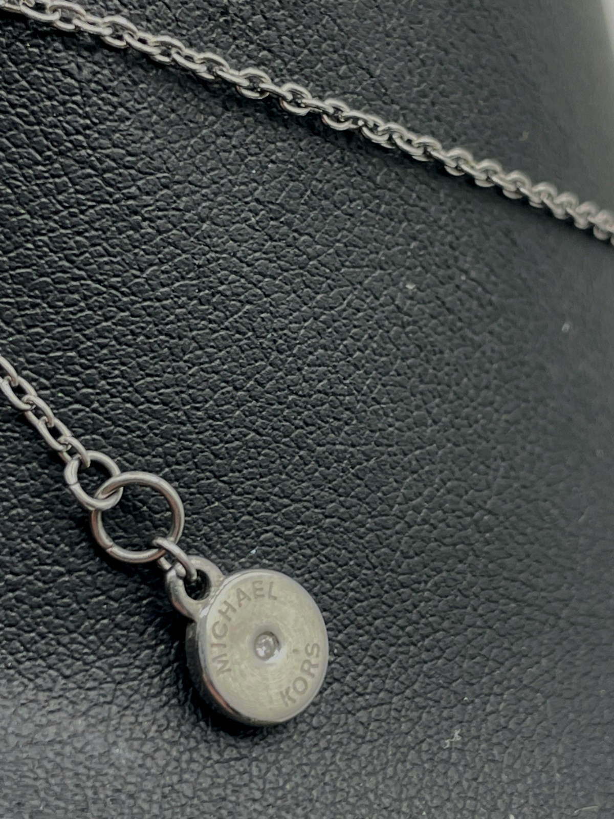 Michael Kors Steel Halskette Edelstahl Herz mit Pavé Zirkonia gebraucht + gepfl.8