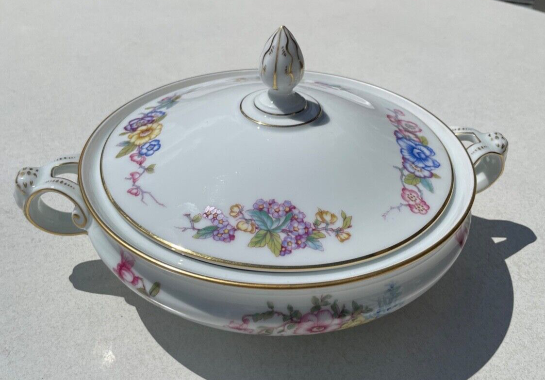 Seltene alte flache Rosenthal Porzellan Terrine um 1910 wie neu + sehr edel9