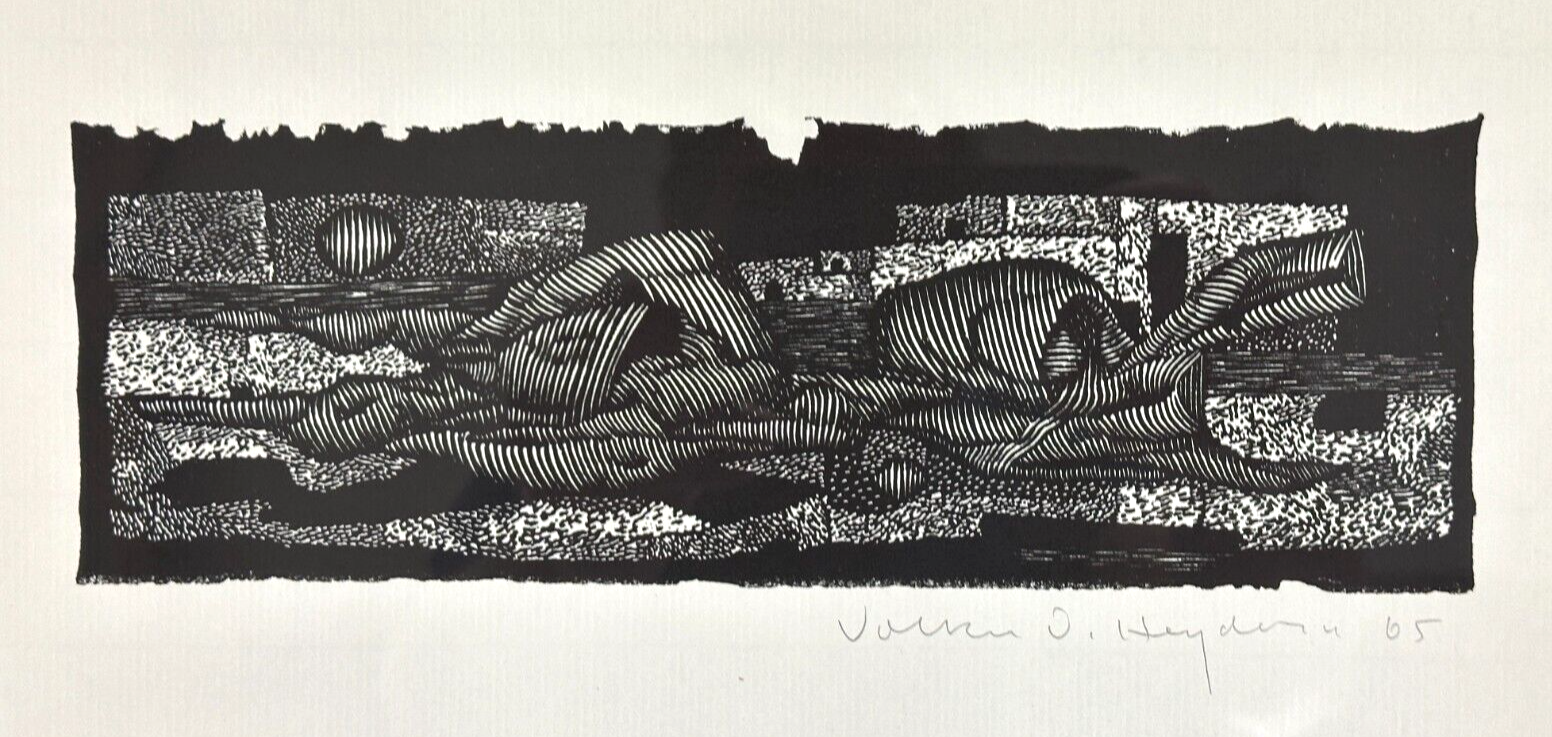 Volker Detlef Heydorn 1920-2004 - Holzschnitt - 1965 - signiert - datiert1