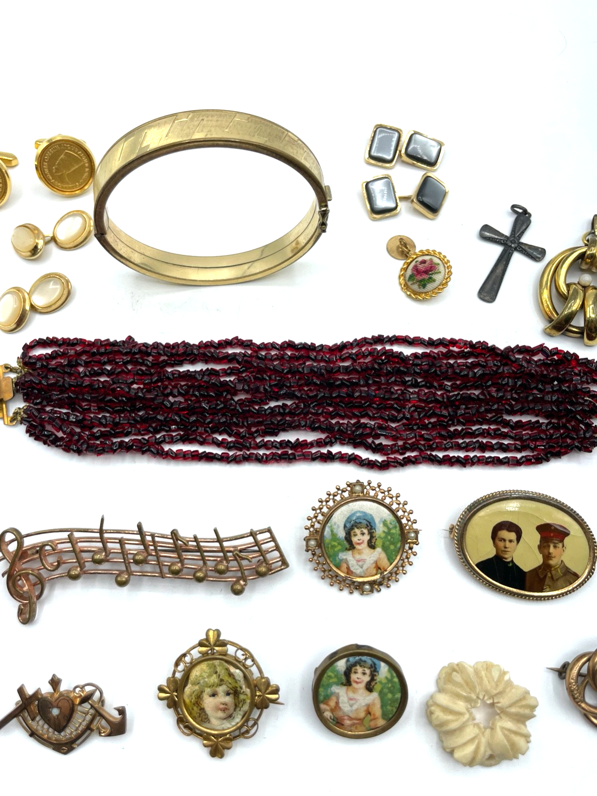 Antik Schmuck Konvolut Golddouble Dubleegold Basteln Umarbeiten + Tragen3