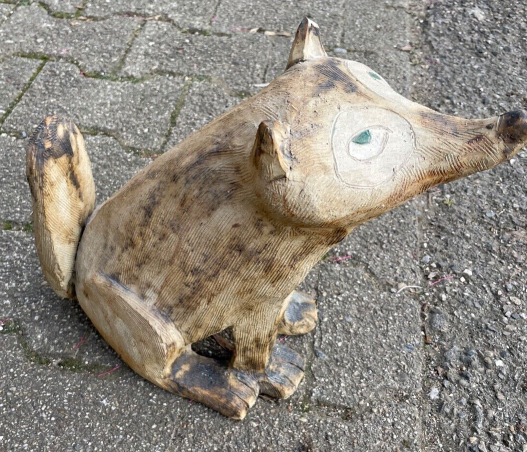 Gr. attraktive Künstler Keramik Figur Fuchs von Gloria Maliarik Skulptur Rarität4