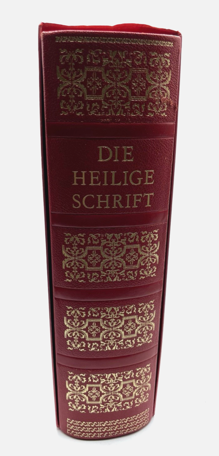 Die heilige Schrift große Prachtbibel 1964 limitiert Goldschnitt Glanzleder top!0