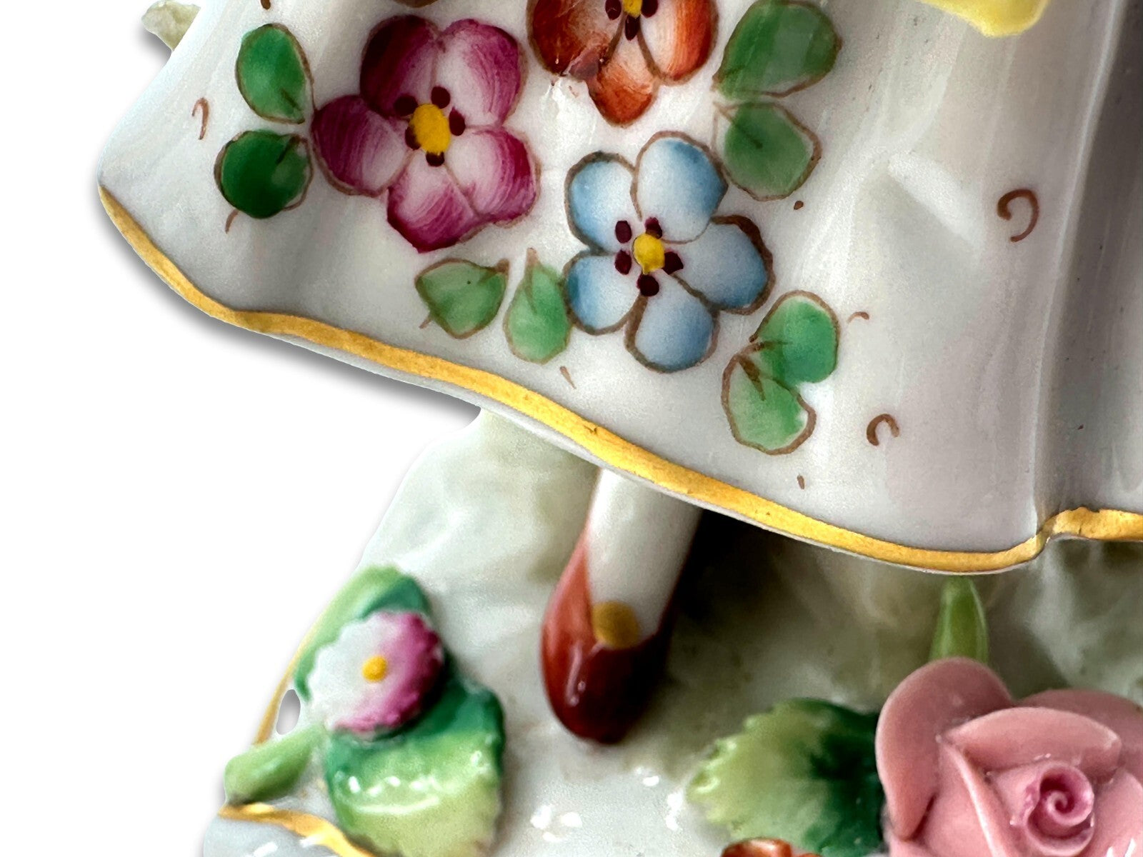 Sitzendorfer Porzellanmanufaktur - Dame mit Blumenkorb - Rokoko Porzellanfigur12