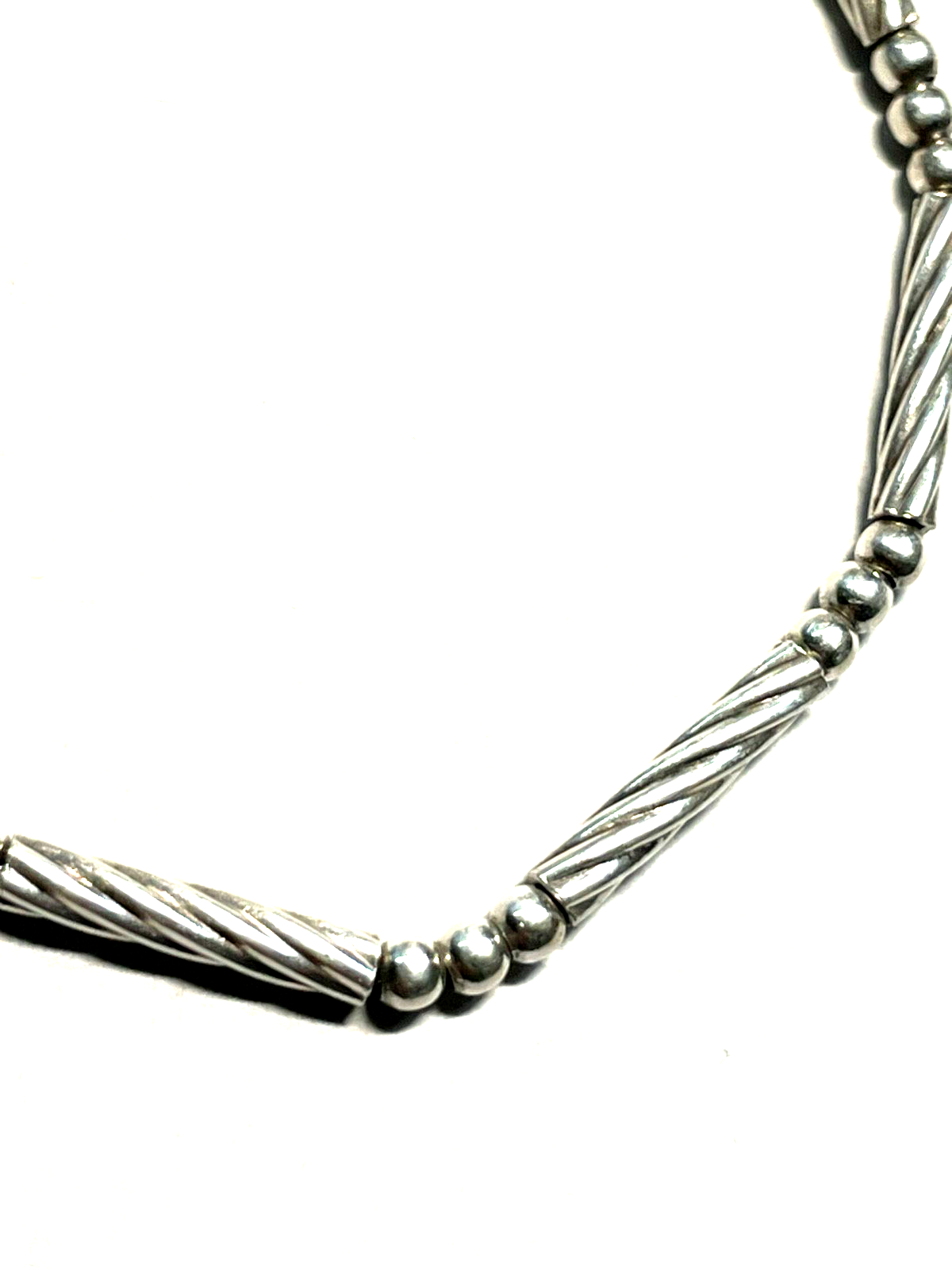 Solides apartes Dekor 925 Silber Armband L 18,5 cm runde Breite 3 mm gepflegt3