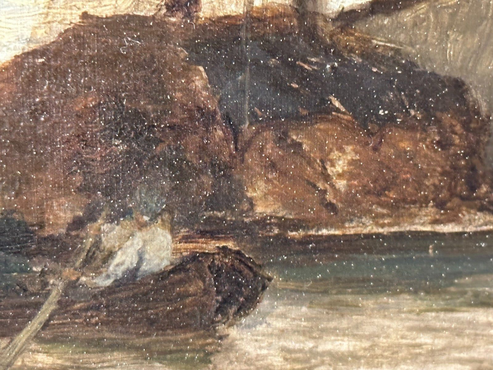 Öl auf Holzplatte - Blick auf Rotterdam um 1890/1900 - Gustav Schönleber - sign.10